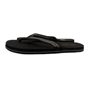 Womens Black & Gray Bethany By Cobian Flip Flops, 8 Never Worn